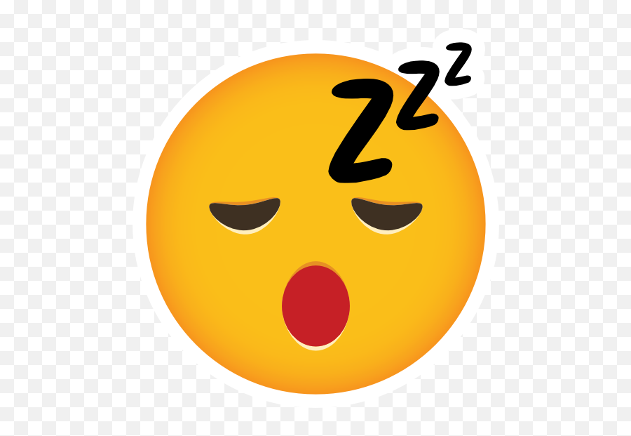 Phone Emoji Sticker Sleepy - Sleepy Sticker,Sleepy Emoticon