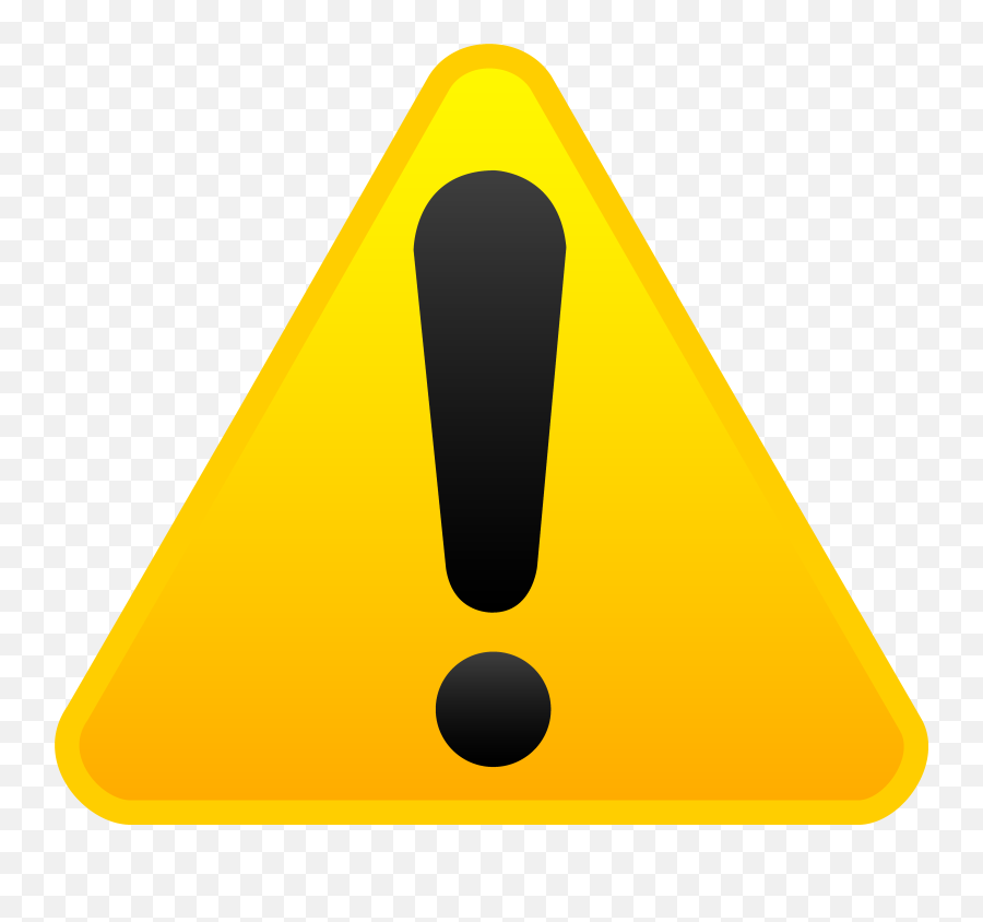 Alert Clipart - Hazard Sign Clipart Emoji,Triangle Emoticon Facebook