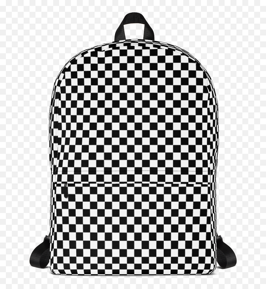 Checkered Backpack - Dublin Docklands Emoji,Black Emoji Backpack