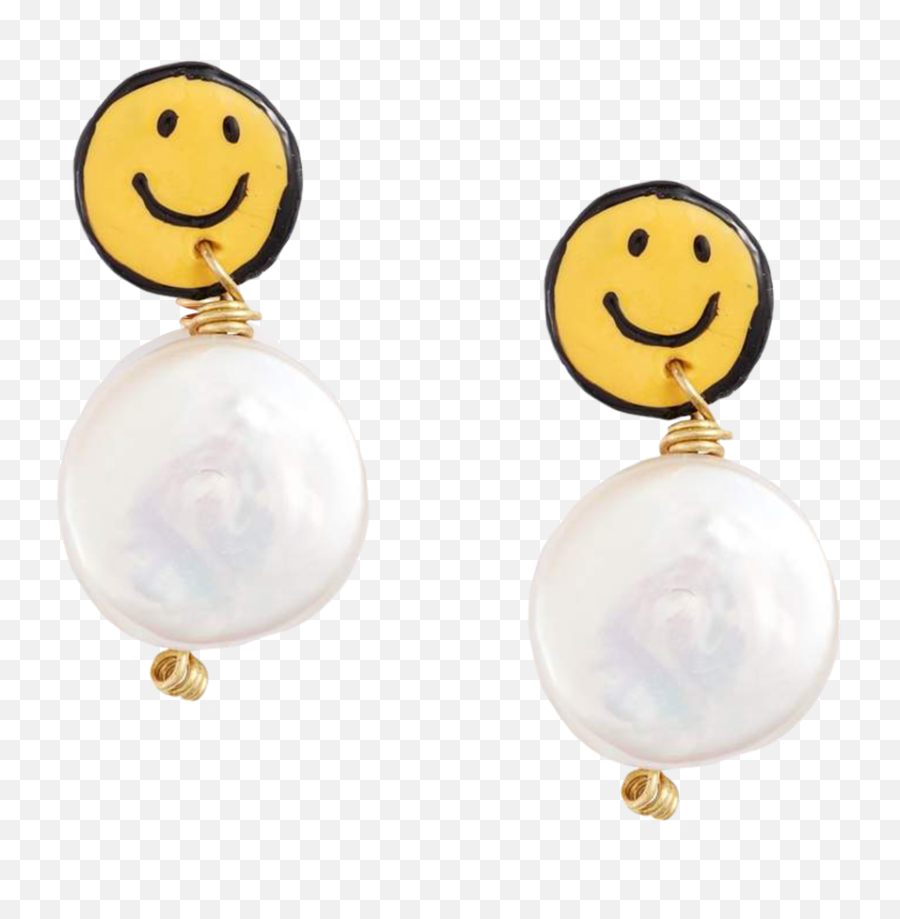 Womenu0027s Accessories - Fred Segal Pearl Smily Face Earrings Emoji,Nose Piercing Emoticon