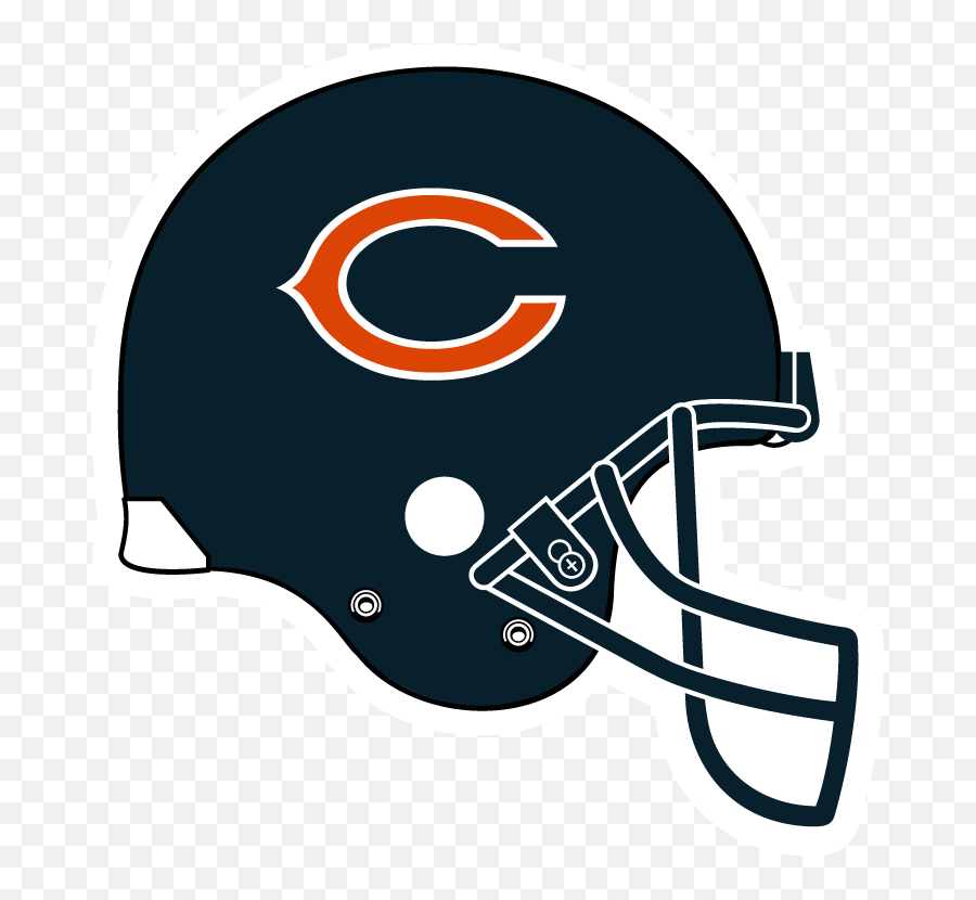 Football Clipart Bear Football Bear - Clip Art Chicago Bears Helmet Emoji,Chicago Bears Emoji