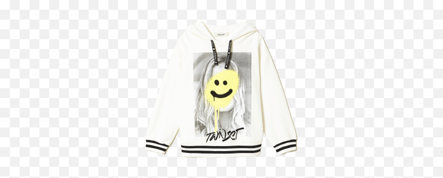 Twinset Kids Hoodie Maxi Photo - Long Sleeve Emoji,Emoticon Sweater For Kids