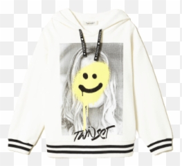 Twinset Kids Hoodie Maxi Photo - Long Sleeve Emoji,Emoticon Sweater For Kids