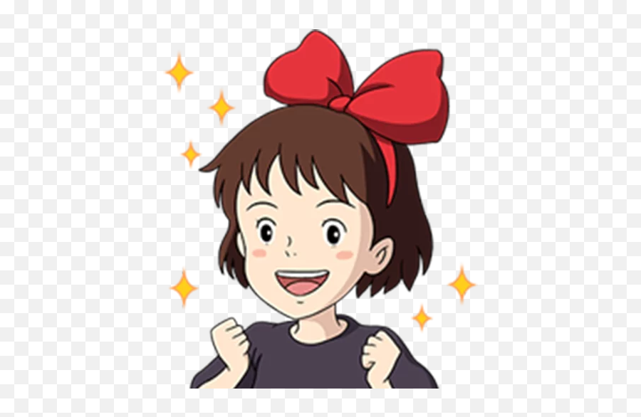 Kikiu0027s Delivery Service Telegram Stickers - Kiki Studio Ghibli Png Emoji,Neko Emoji
