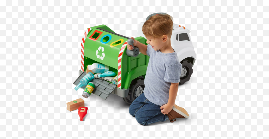 Real Rigs Recycling Truck - Recycling Truck Ride Emoji,Emotion Rigs For Kids