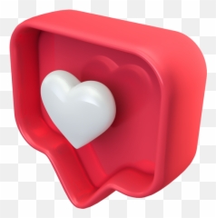 Instagram Like Heart Love Free Icon Of 3d Social Logos - Like Instagram 3d Png Emoji,Emotion Coraacao