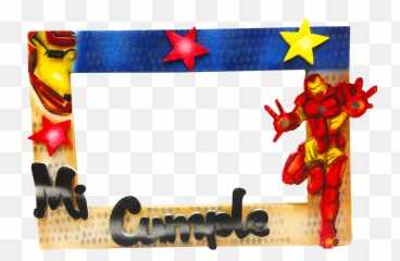 Marco De Selfie Pequeño - Marco De Iron Man Emoji,Cuadro De Selfie De Emojis