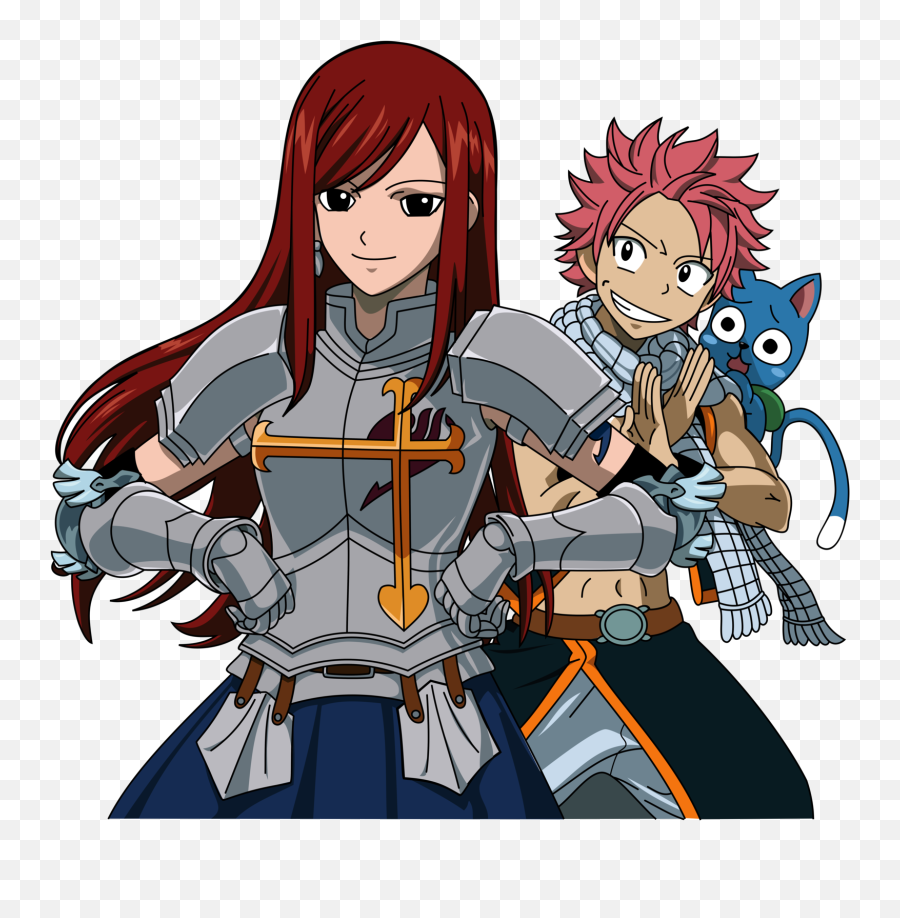 Erza And Natsu - Erza Scarlett Photo 35830772 Fanpop Erza Scarlet Emoji,Fairy Tail Erza Chibi Emoticon