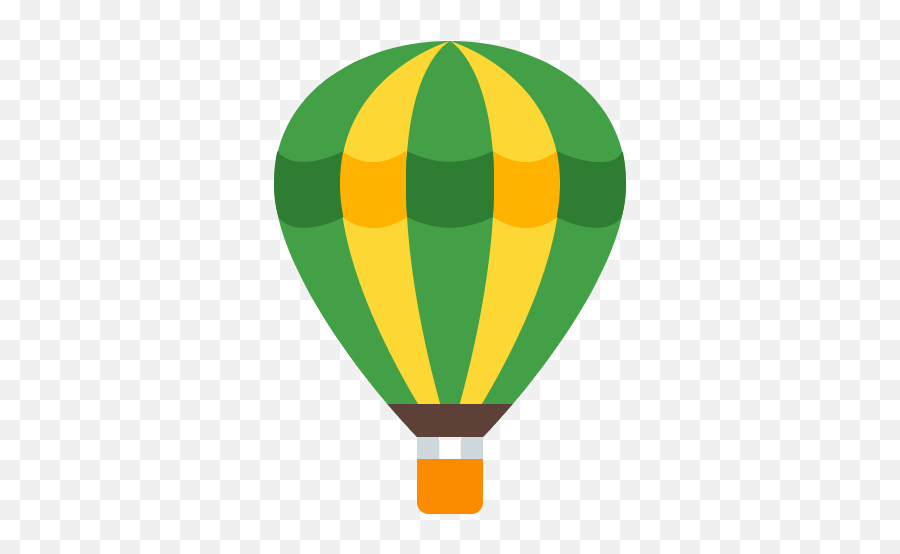 Hot Air Balloon Icon In Color Style - Hot Air Ballooning Emoji,Balloon Emoji Clipart