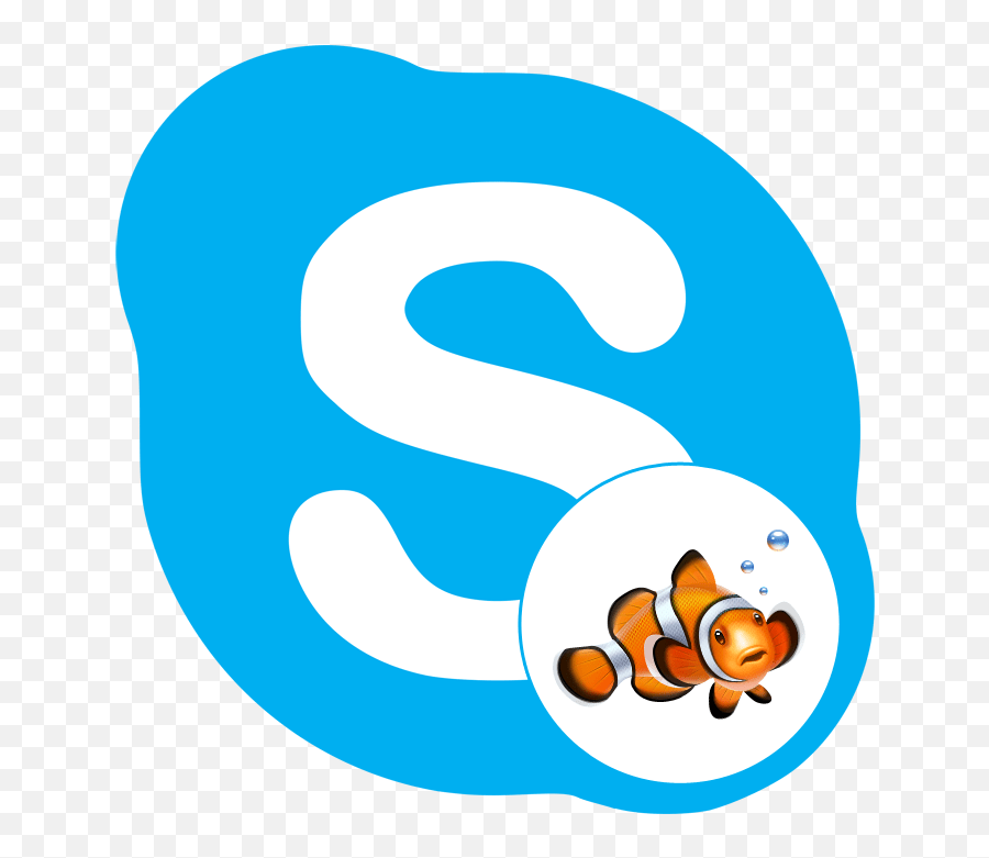 Poisson Clown - Orange Pastel Skype Logo Emoji,Discord Tous Les Emojis Inclus