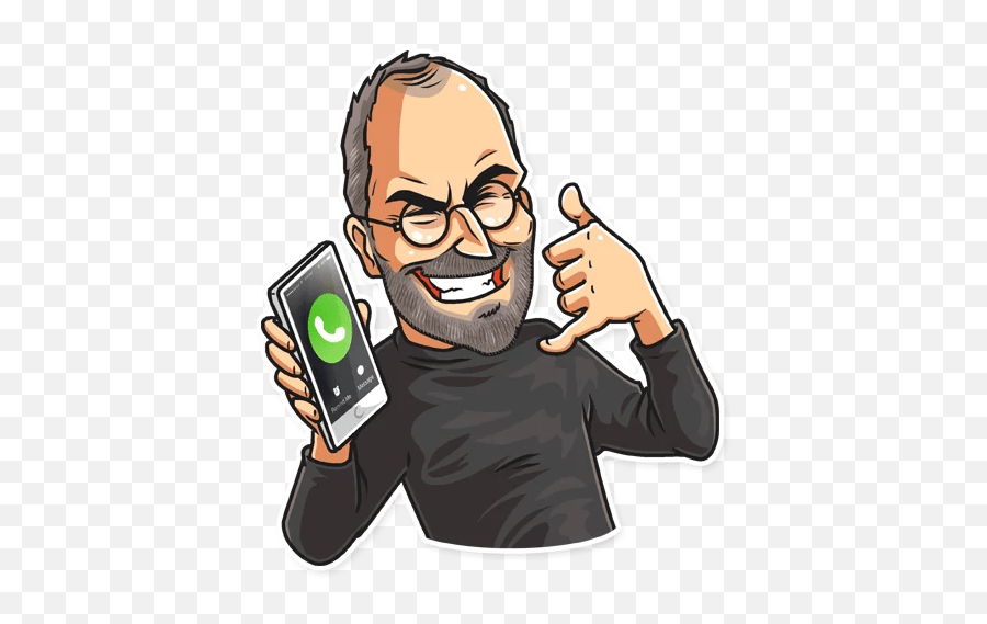 Steve Jobs - Steve Jobs Sticker Emoji,Steve Jobs Emojis