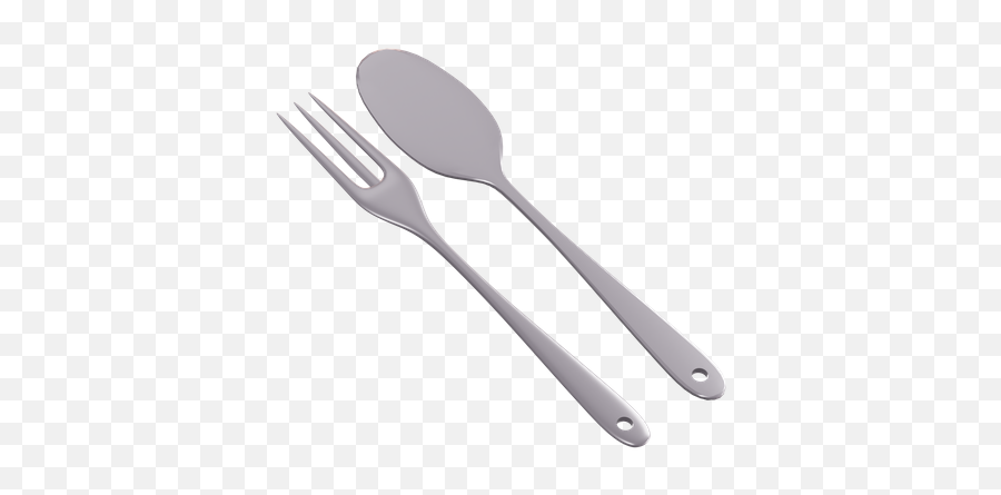 Premium Fork Spoon 3d Illustration Download In Png Obj Or Emoji,Fork And Spoon Emoji
