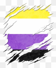 Nonbinary Pride Flag Ripped Reveal Beach Towel By Patrick Emoji,Non-binary Queen Emoji