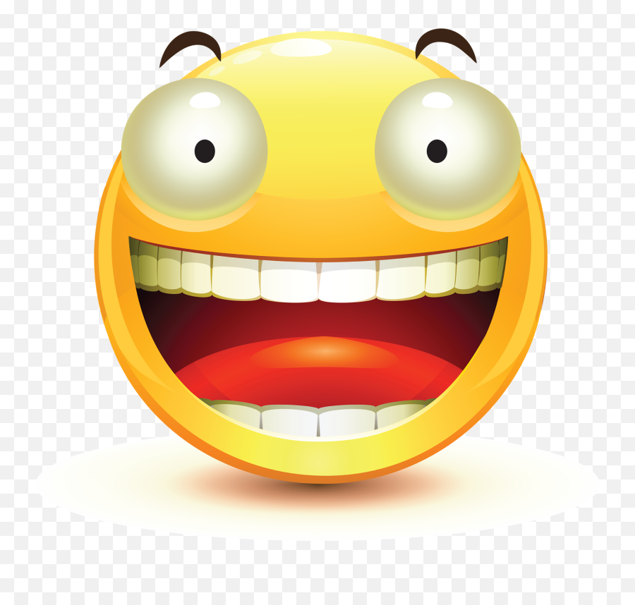 Emoticon Smiley Clip Art - Single Face Expression Cartoon Emoji,Excited Emoticon