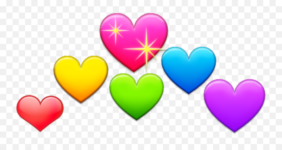 Emoji Crown Crownheart Color Sticker By Belen - Girly,Emoji Pictures To Color