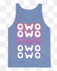 Hd Owo Anime Emoticon Face Tank Top - Active Tank Emoji,Anime Emoticon