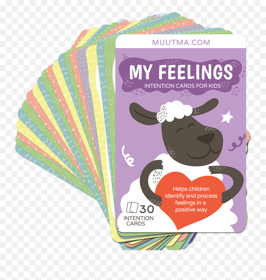 My Feelings Positive Intention Flashcards Muutma - Cattle Emoji,Feelings And Emotions Flashcards