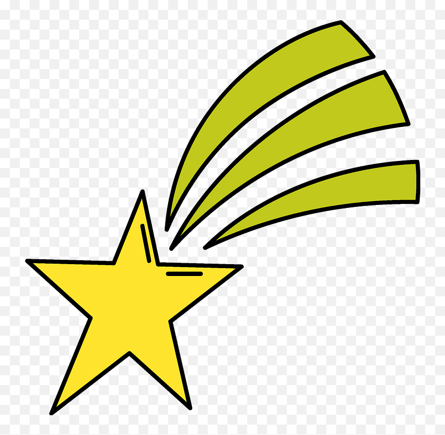Shooting Star Clipart - Sshooting Tar Clip Art Emoji,Shooting Star Emoji Png