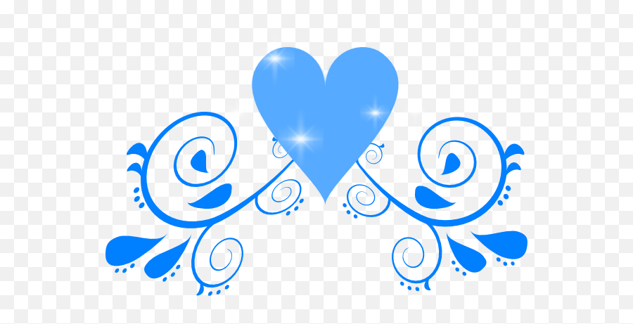 Blue Heart Colored In Vector Royalty - Wedding Heart Blue Png Emoji,Light Blue Heart Emoji