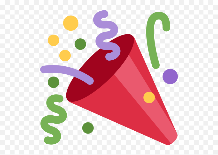 Party Party Popper Emoji Triangle Area - Transparent New Year Icon,Triangle Emoji
