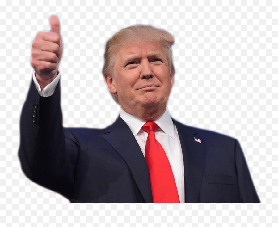 Donald Trump Png Tumb Up Clipart - Transparent Trump Png Emoji,Heart Emoji Tumb