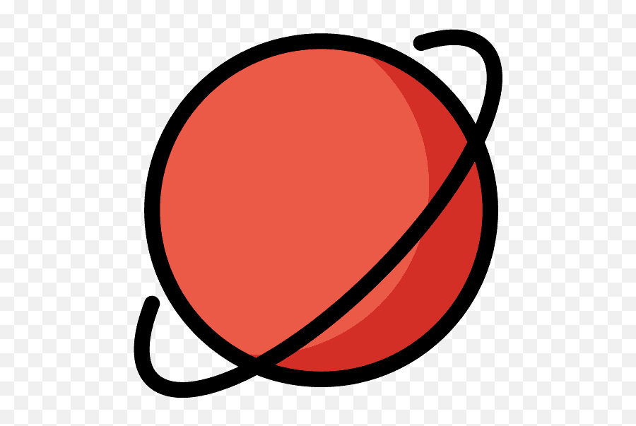 Ringed Planet Emoji - Pianeta Emoji,Planet Emoji