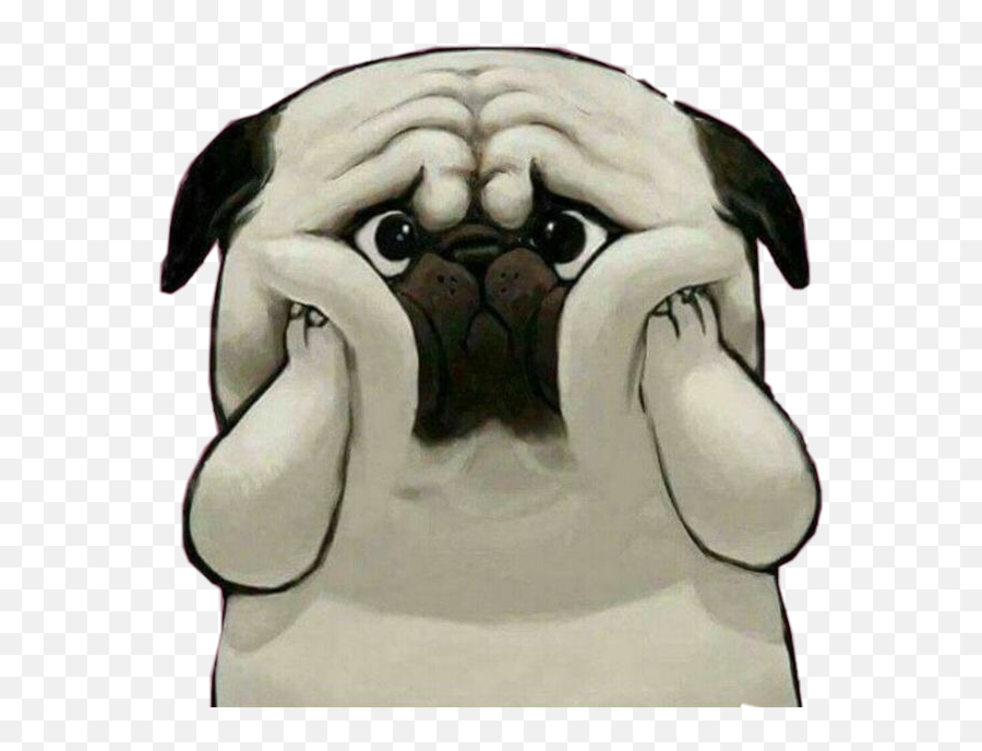 Pugemojidogs Sticker - Drawing Dog Kawaii Cute Emoji,Pug Emoji Android