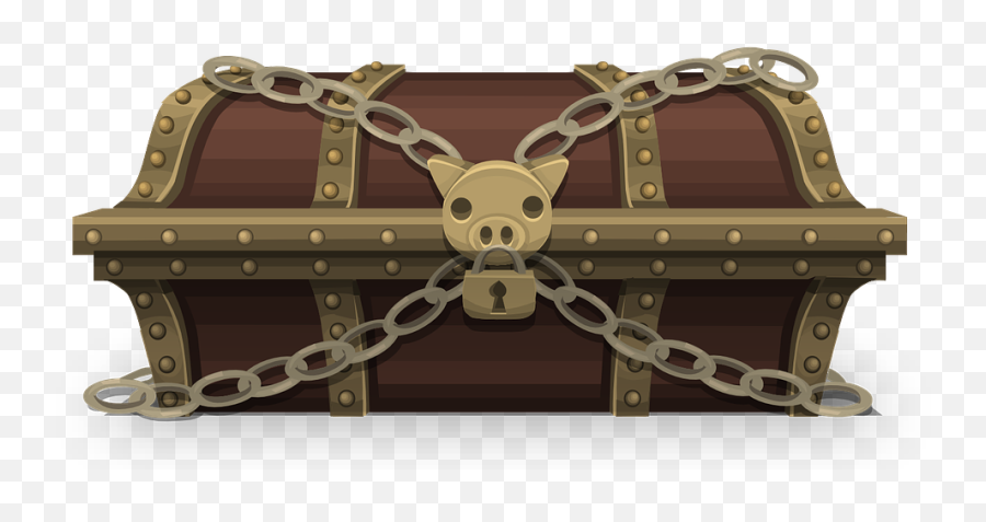 Free Locked Treasure Chest Clip Art - Treasure Chest Clip Art Emoji,Treasure Emoji