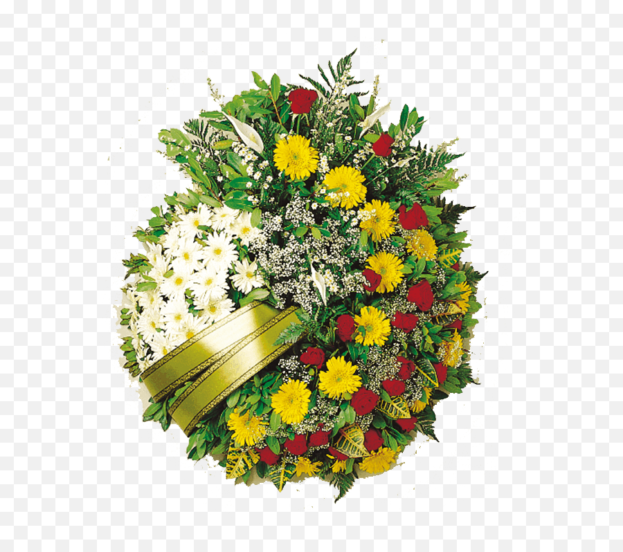 Coroa De Flores Para Funeral Com Rosas - Floral Emoji,Coroas De Folres Para Velorio Em Emoji