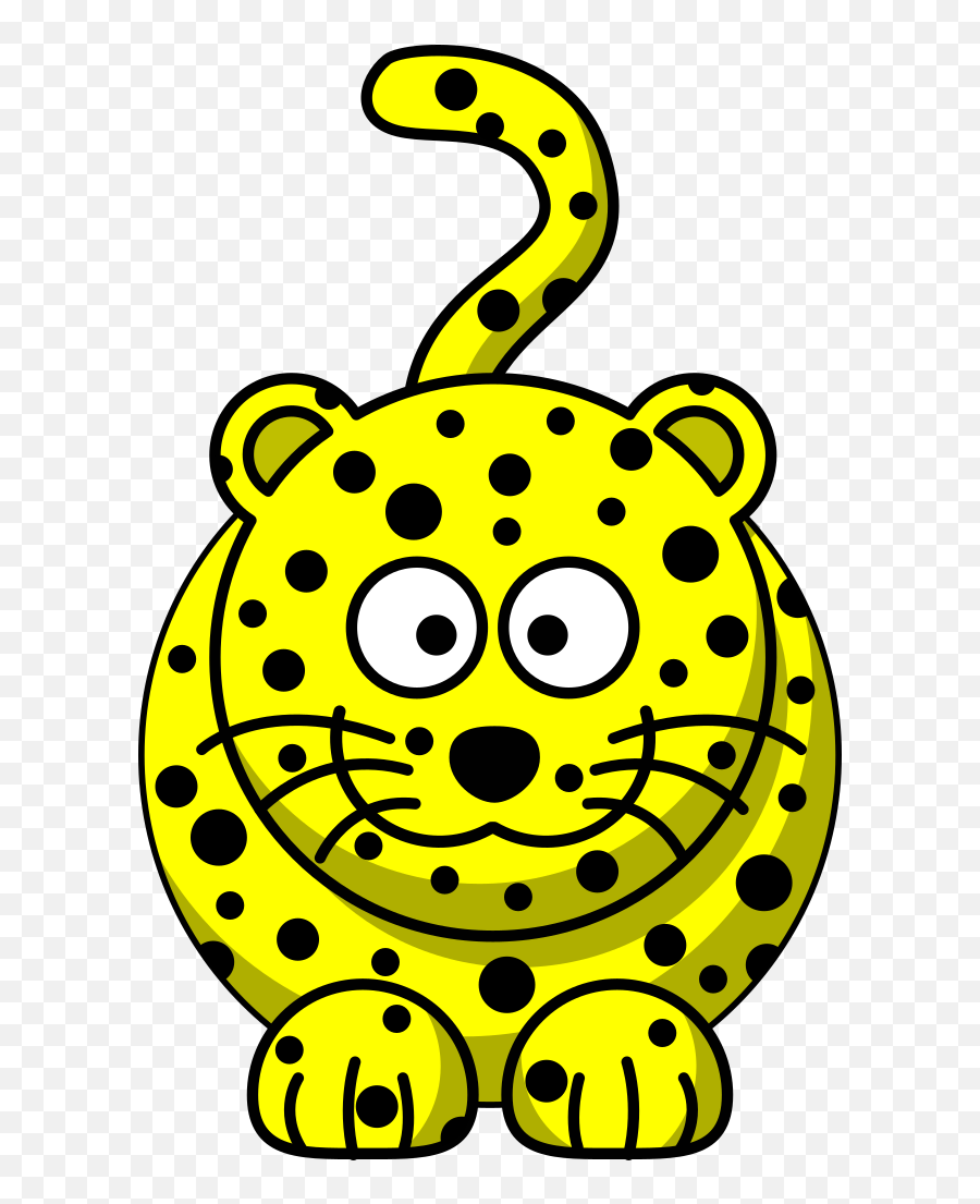 Yellow Leopard Png Svg Clip Art For - Cartoon Leopard Clipart Emoji,Flair Emoticon