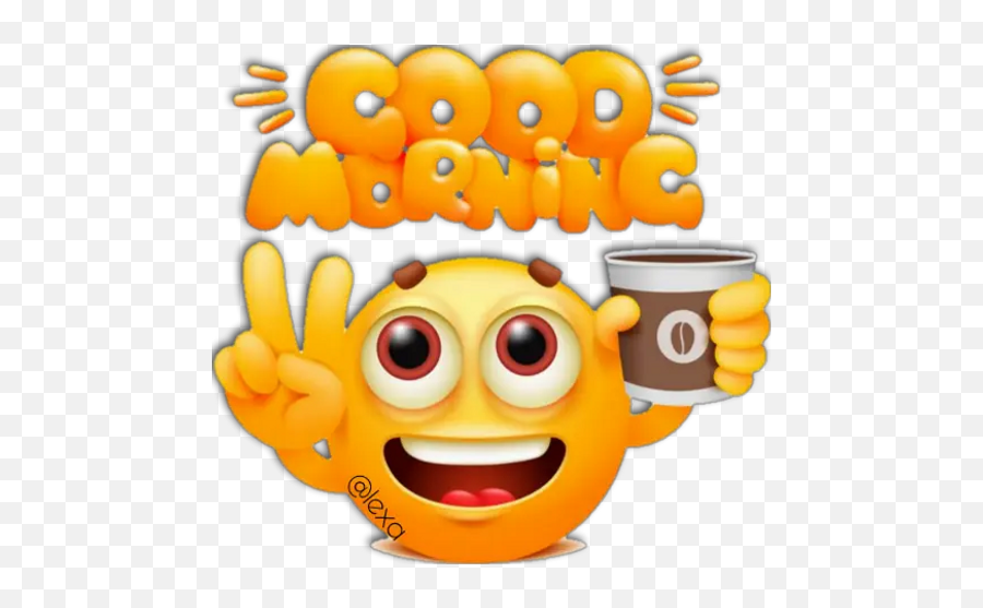 Sticker Maker - Smiley Face Good Morning Emoji,Aokay Emoji Transparent