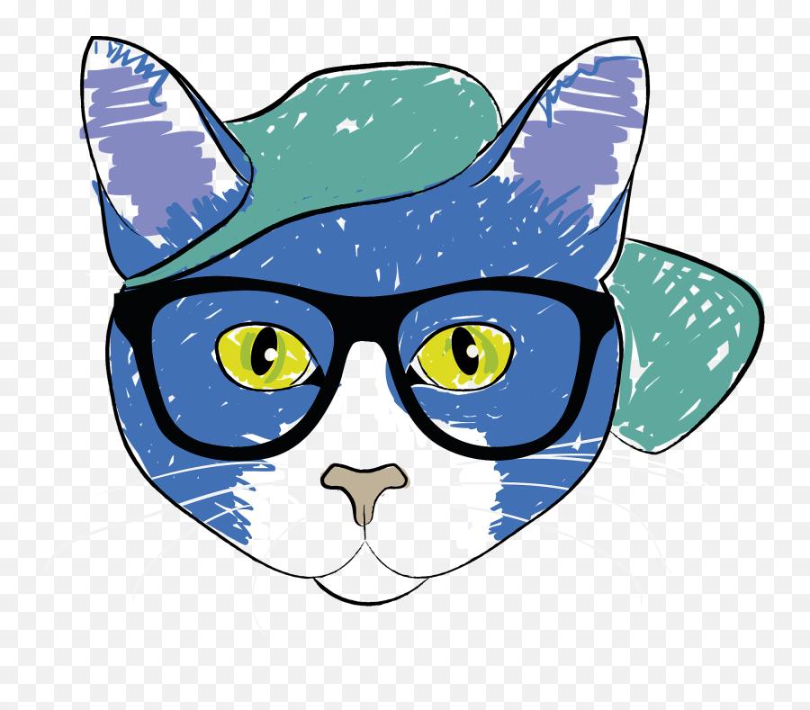 70 Cat Face Vector - Pixabay Pixabay Cat Wearing Glasses Vector Emoji,Cat Face Emoji