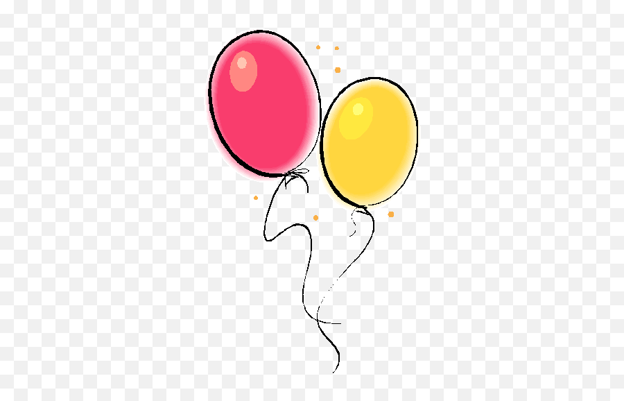 Birthday Balloons Clip Art Free Clipart Images 2 - Clipartix Single Black And White Balloon Clipart Emoji,Balloon Emoji Clipart