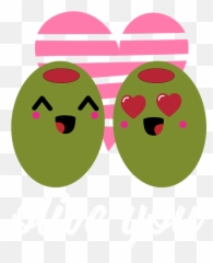 Olive You I Love You Valentines Day Heart Iphone 12 Mini - Dot Emoji,Funny Happy Valentines Day Friend Emoticons For Iphone