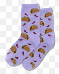Kids Tacos Crew Socks - Unisex Emoji,Popcorn Emoji With Feet