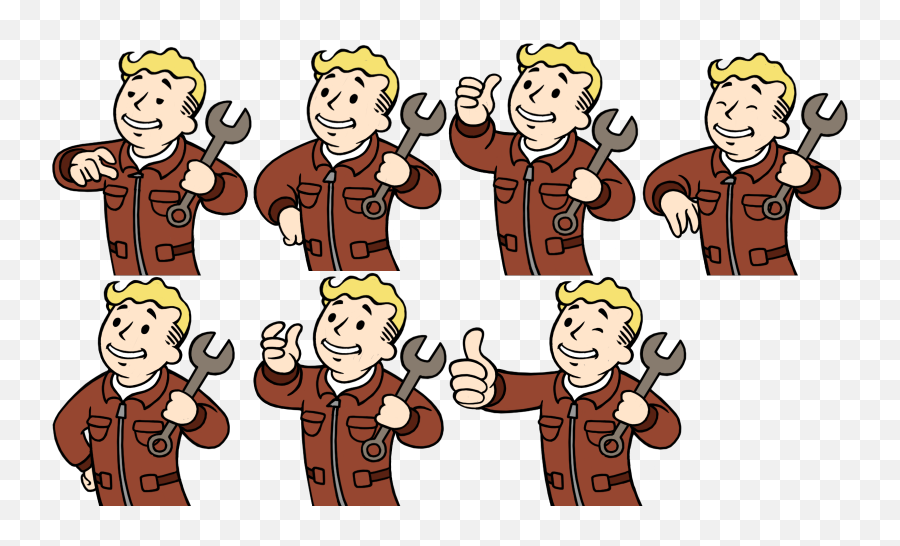 Rushing - Fallout Shelter Vault Boy Emoji,Rush Of Emotion Clipsart