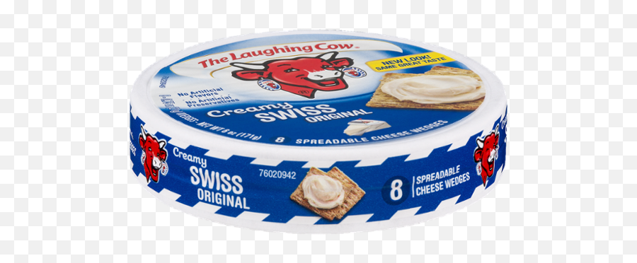 Download Hd The Laughing Cow Creamy Swiss Original - Cream Cheese Emoji,Cheese Face Emoji