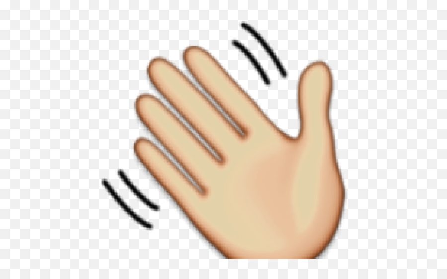 Hand Emoji Clipart Hand Wave - Emoji De Aplausos Gif Hand Wave Emoji Gif,Hands Up Emoji