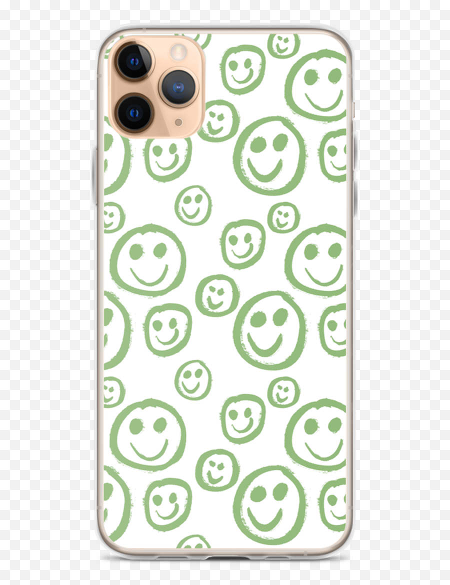 Green Smiley Face Iphone Case Emoji,Emoticon Face (