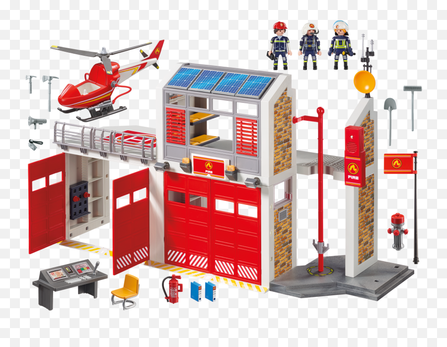 Playmobil 9462 City Action Fire Station With Fire Alarm Emoji,Emoticon Space Hopper