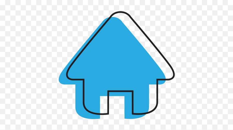 Home Blue House Icon - Transparent Png U0026 Svg Vector File Casa Animada Color Azul Emoji,House Emoji Text