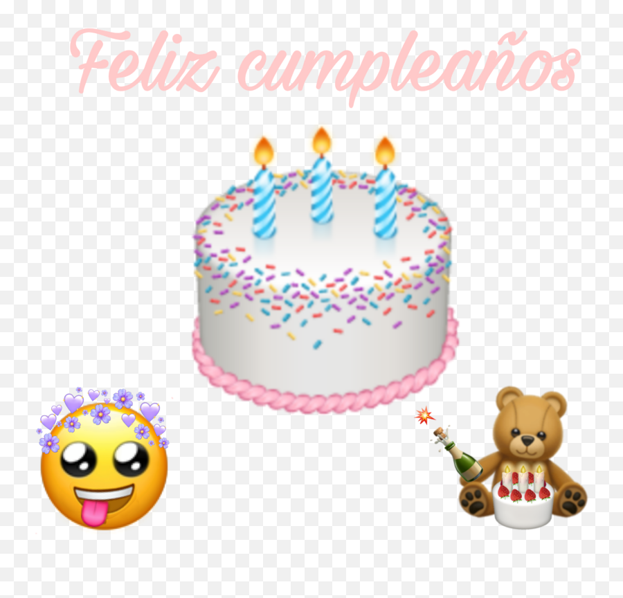 Feliz Cumpleaños Sticker Image By Alexandra Palma - Cake Decorating Supply Emoji,Candle Emoticon