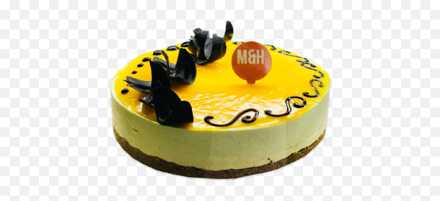 Mango Cheese Cake - Cake Decorating Supply Emoji,Round Emoji Cake