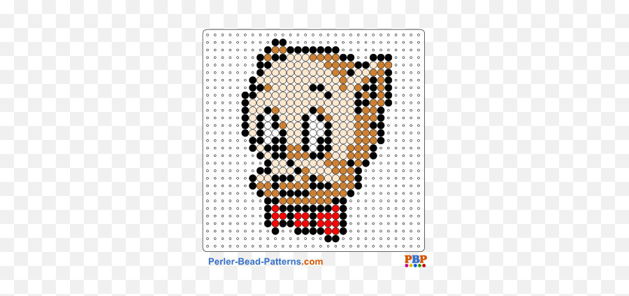 Porky Pig Perler Bead Pattern And Designs Bead Sprites - Patrick Perler Bead Pattern Emoji,Perler Bead Emoji Template