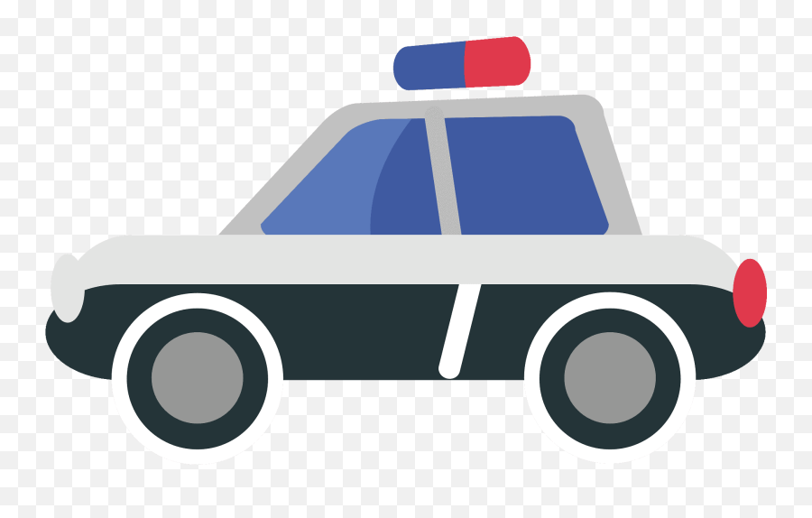 Police Car Emoji Clipart - Automotive Decal,Police Car Emoji