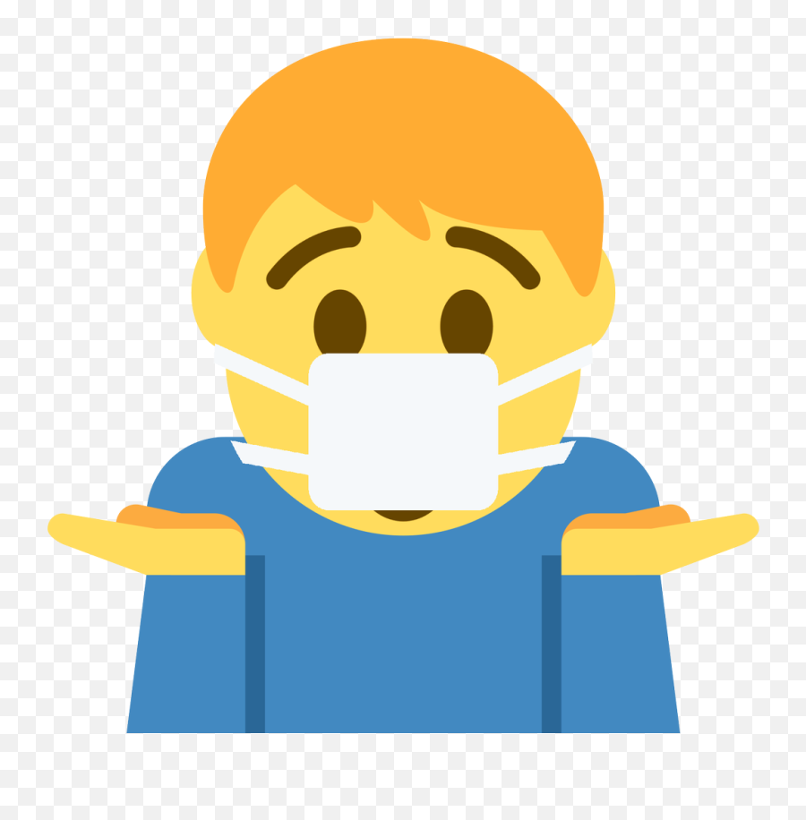 Man Shrugging Emoji Clipart - Compton Unified School District,Shrug Face Emoji