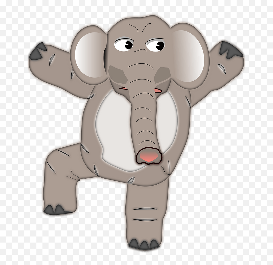 Dancing Elephant Clipart - Dancing Elephant Png Transparent Emoji,Elephant Emoji Png