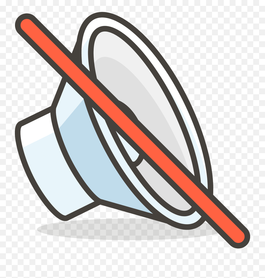 Muted Speaker Emoji Clipart - Mute On Emoji,Speaker With Red Line Emoji