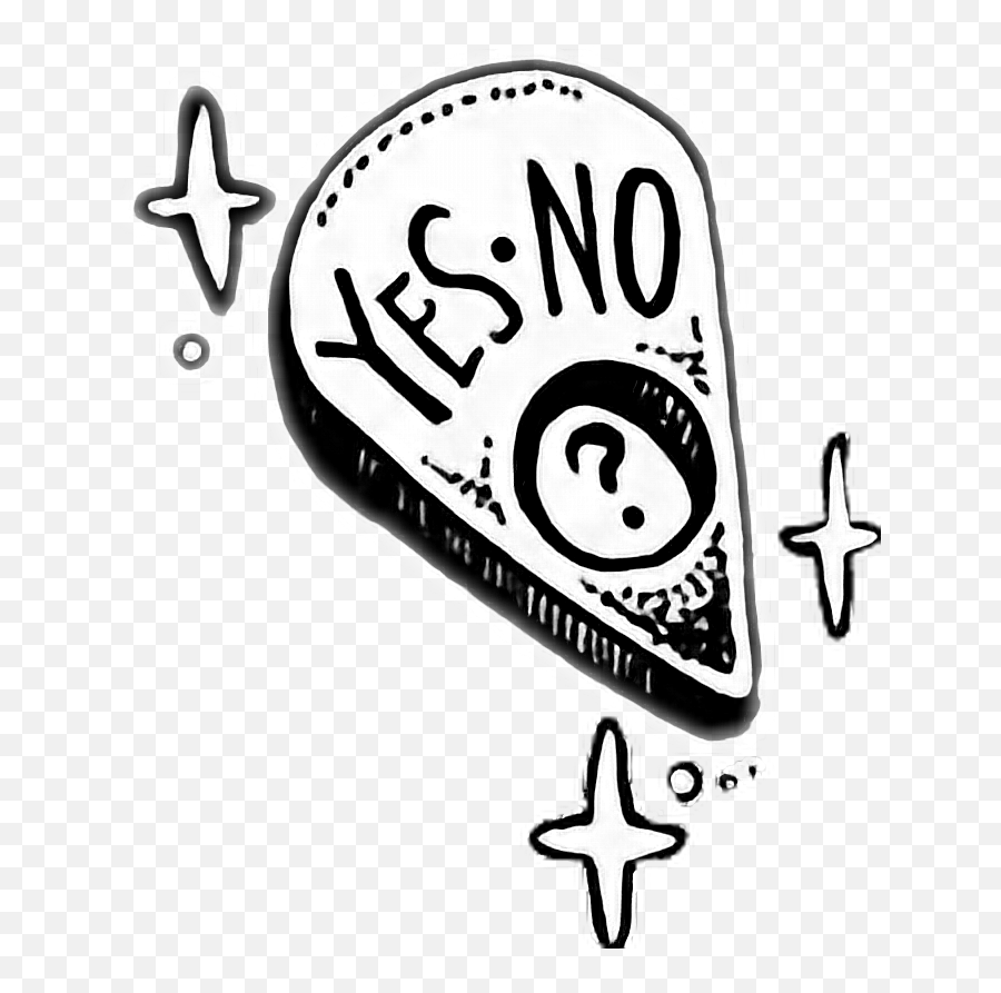 Ouijaboard Yesorno Sticker - Dot Emoji,Ouija Board Emoji