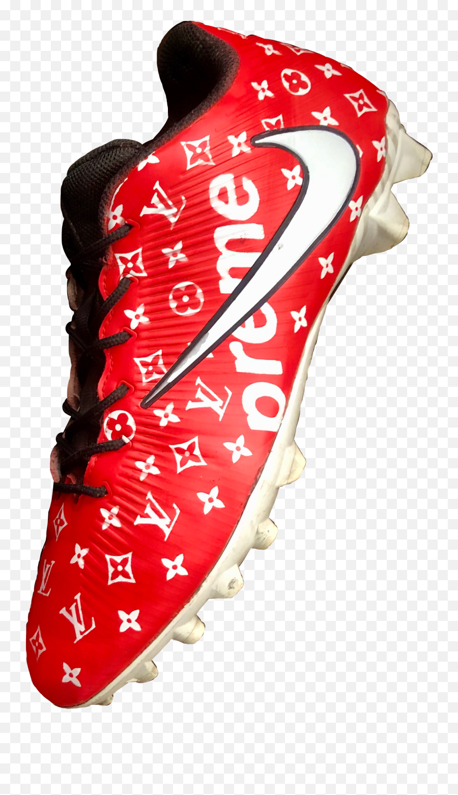 Cleats Louisvuitton Supreme Sticker - Football Boot Emoji,Emoji Cleats